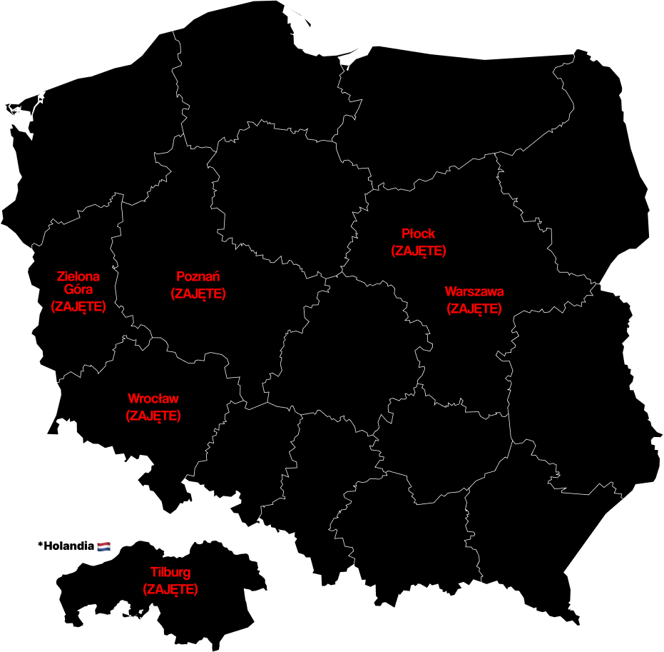 Mapa Franczyz Men's World