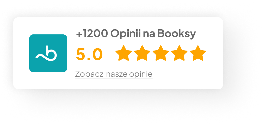 Logo Booksy z opiniami klientów