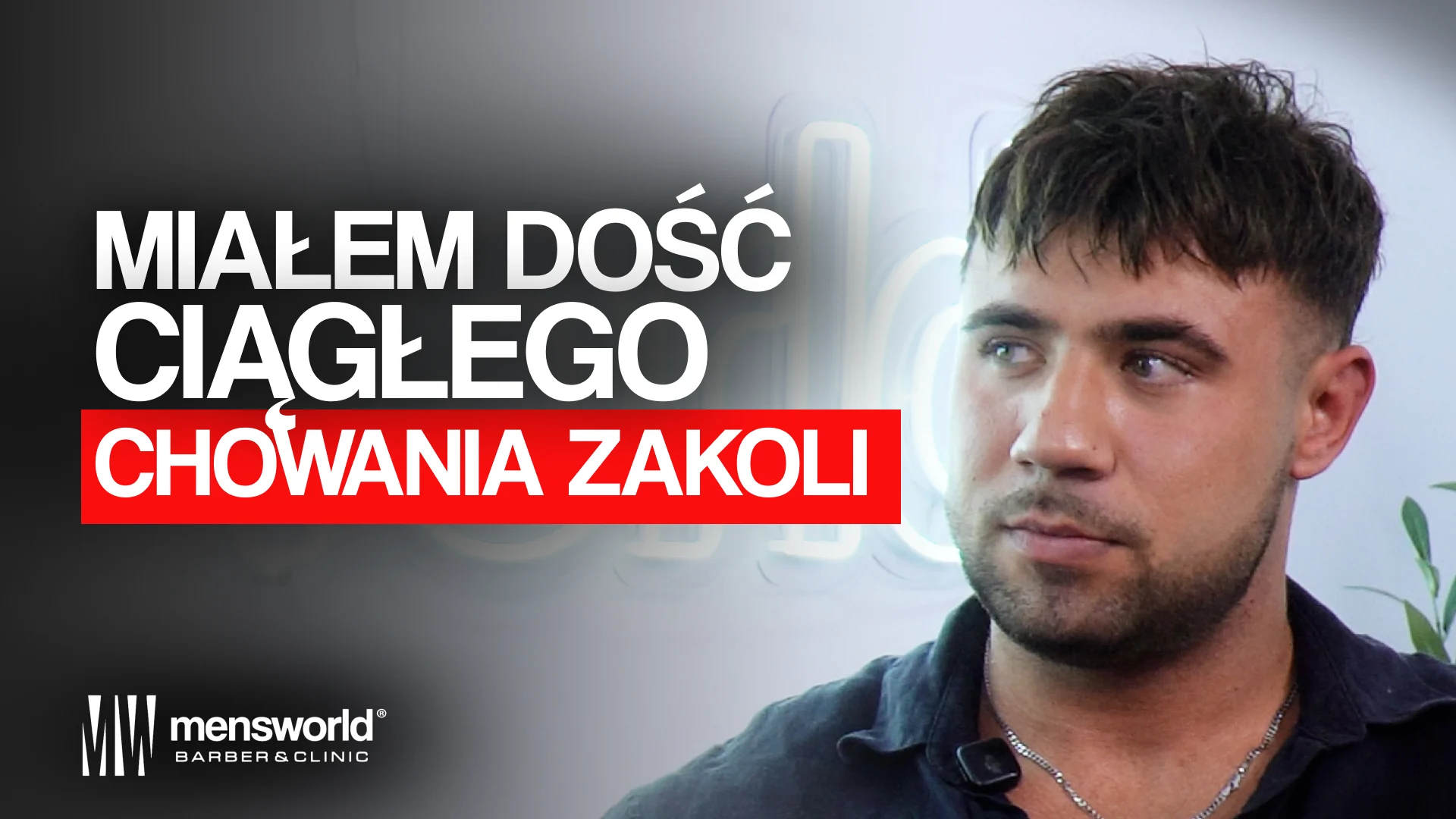 Wiktor w studiu MW Podcast, odcinek 2 o ukrywaniu zakoli i życiu z systemem włosów